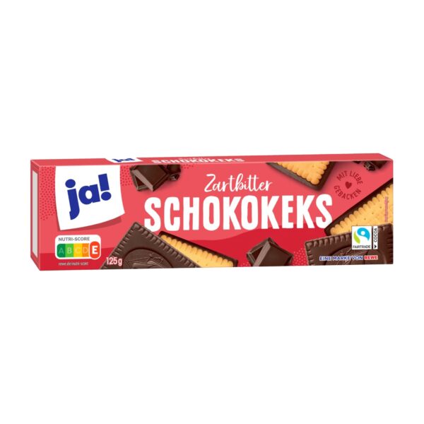 Ja! Zartbitter schokokeks 125g x12