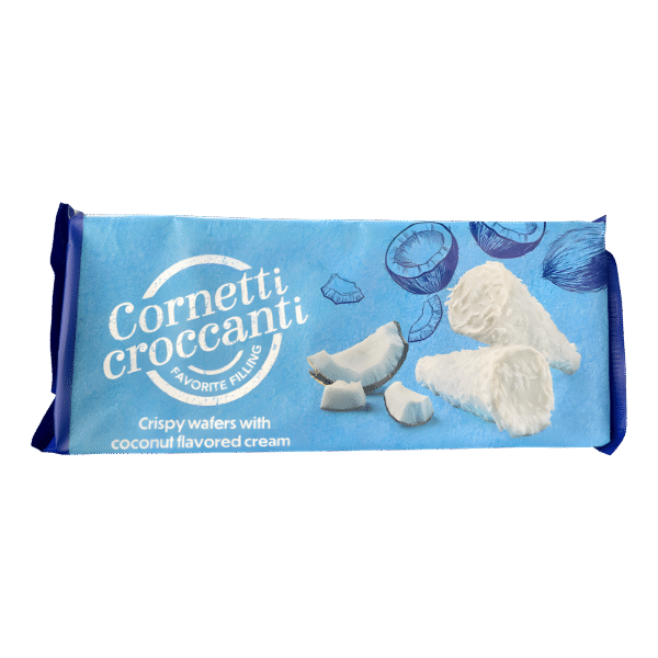 CORNETTI CROCCANTI COCO 112G x24