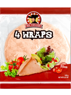 Wraps Tortillas à la tomate 240g (4x25cm) x20