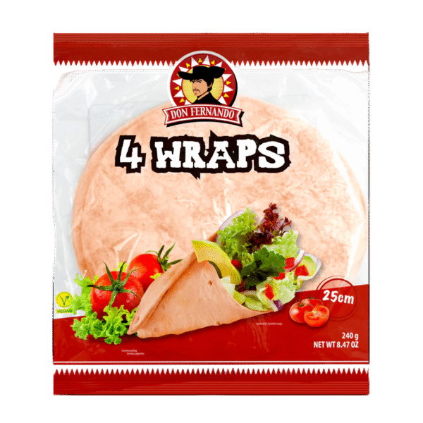 Wraps Tortillas à la tomate 240g (4x25cm) x20