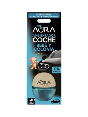 AURA Ambientador Coche Bebe Y Colonia 5ml x15