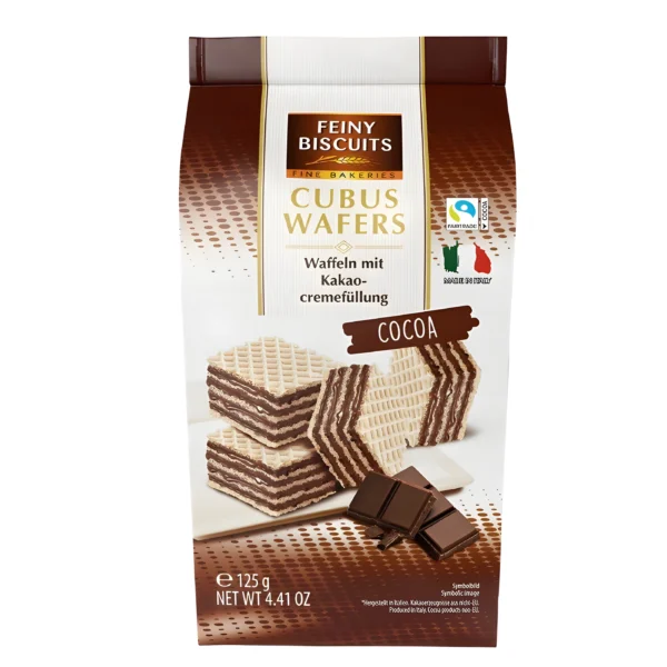 Cubus Wafers cacao 125g Cubus Wafers cacao 125g x12