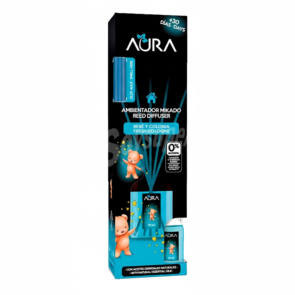 AURA Ambientador Bebé y Colonia 30ml x12 2 AURA Ambientador Bebé y Colonia 30ml x12 – Image 1