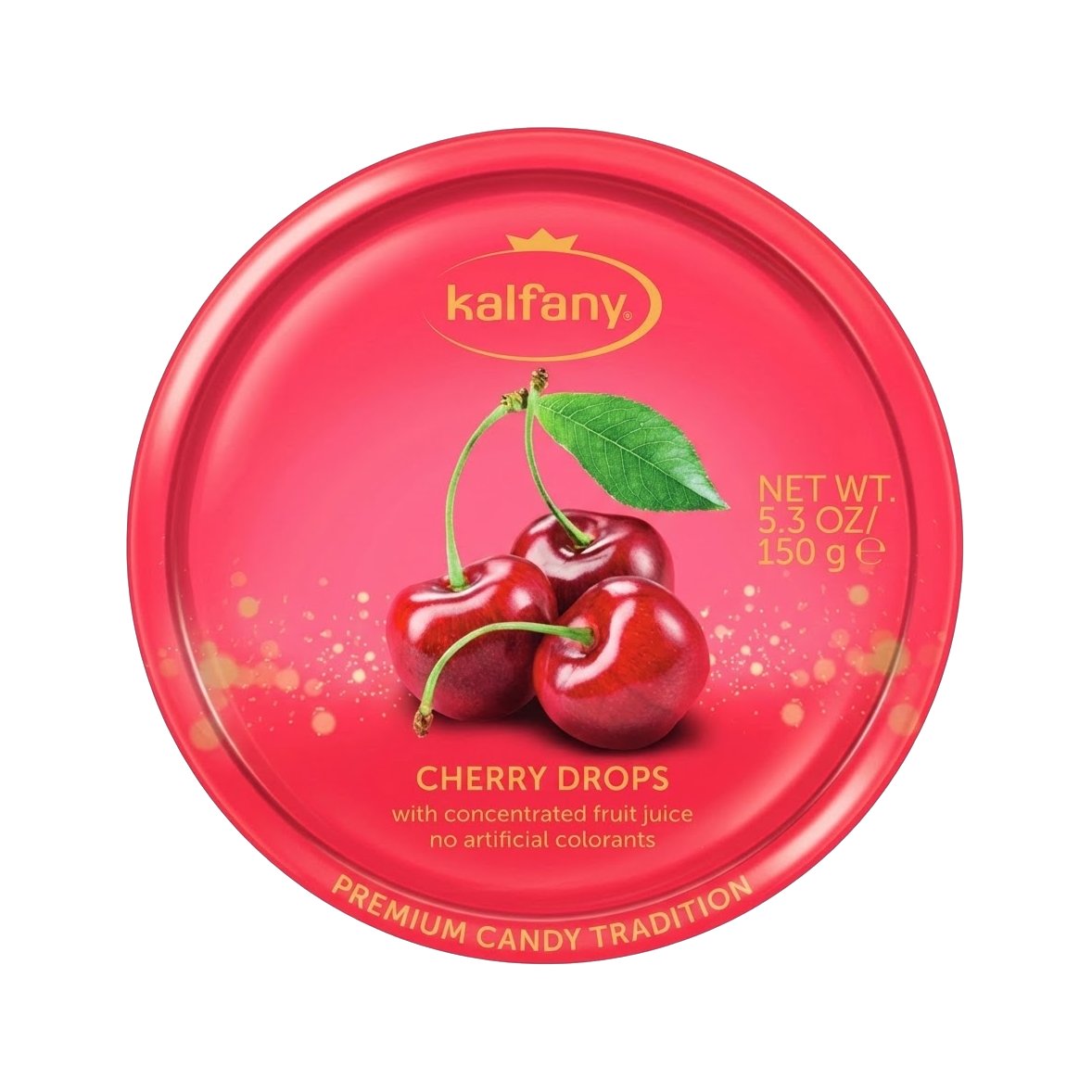 Kalfany Bonbon Cherry Drops 150g (1) Kalfany Bonbon Cherry Drops 150g – Image 1