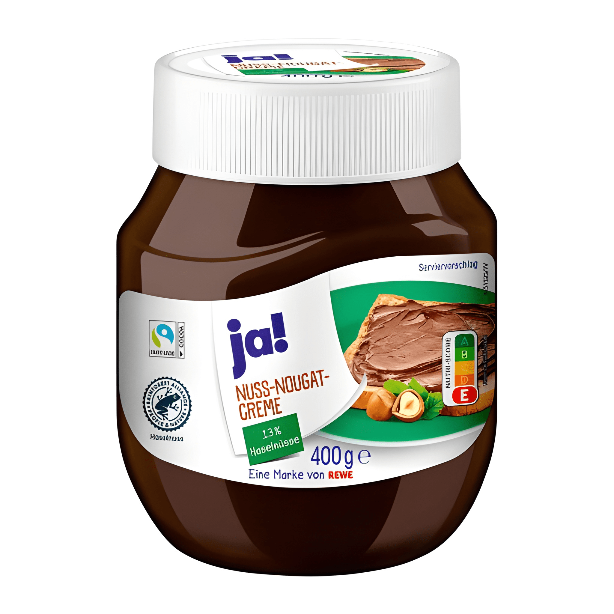 ja! Rewe Nuss-Nougat-Creme 400g x12 ja! Rewe Nuss-Nougat-Creme 400g x12 – Image 1