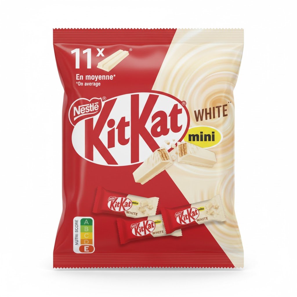 Kitkat Mini White 146,3g – 11px16 (1) Kitkat Mini White 146,3g-11px16 – Image 1