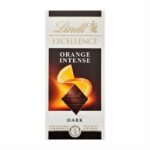 Lindt Excellence Naranja Negro Con Almendras 100g