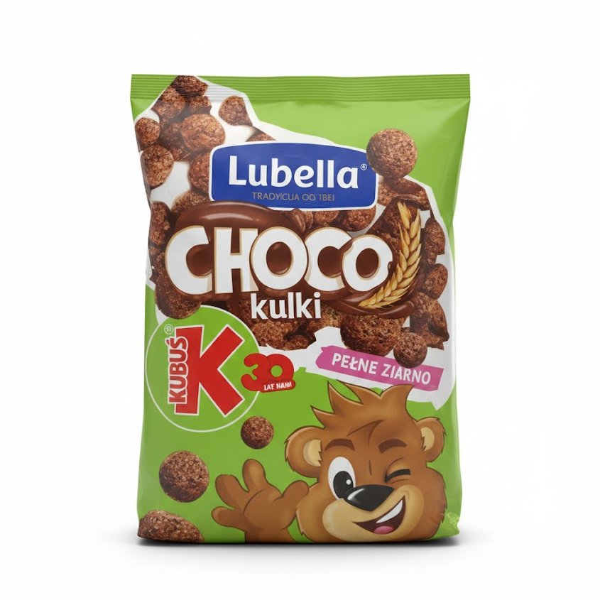 Céréales Lubella Kulki Choco balls 500g (2) Céréales Lubella Kulki Billes de Chocolat 500g – Image 1