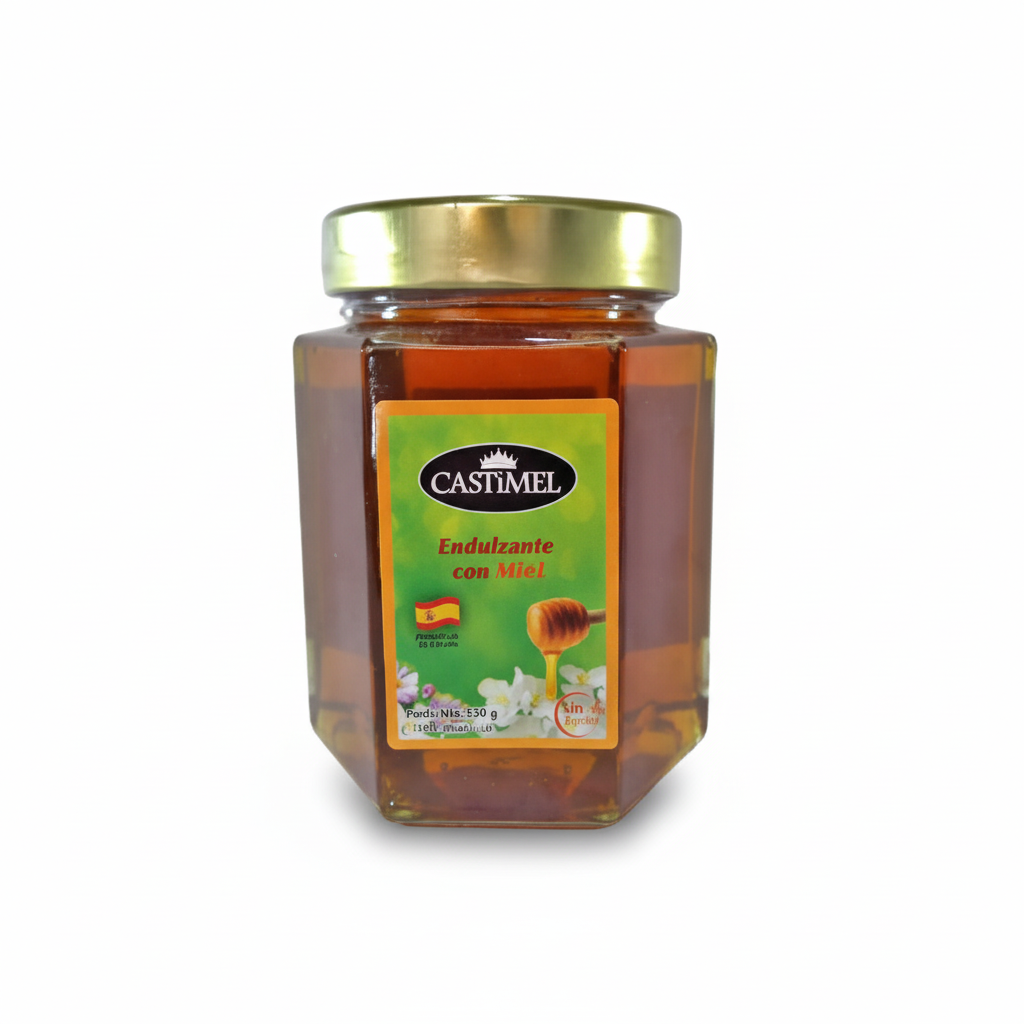 Edulcorant Hexagonale CASTIMEL 500g Édulcorant au Miel Pot Hexagonal CASTIMEL 500g – Image 1