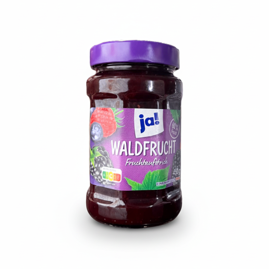 Ja! Confiture Fruits des Bois Extra 450g Ja! Confiture de Fruits des Bois Extra 450g – Image 1