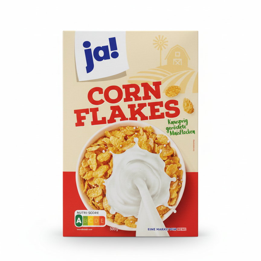 Ja! Cornflakes 500g Ja! Cornflakes 500g – Image 1