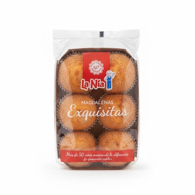 La Nia Magdalenas Exquisitas 6 Unit 250g (2) La Nia Madeleines Exquises 6 Unités 250g – Image 1