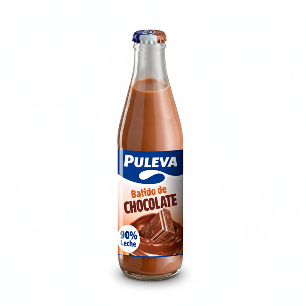 PULEVA BATIDO CACAO cristal 200ml (1) Puleva Boisson Lactée au Cacao 200 ml – Image 1