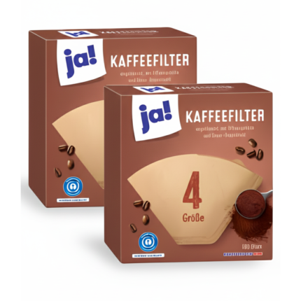 Ja! Filtres à Café Taille 4, 100 unités x18