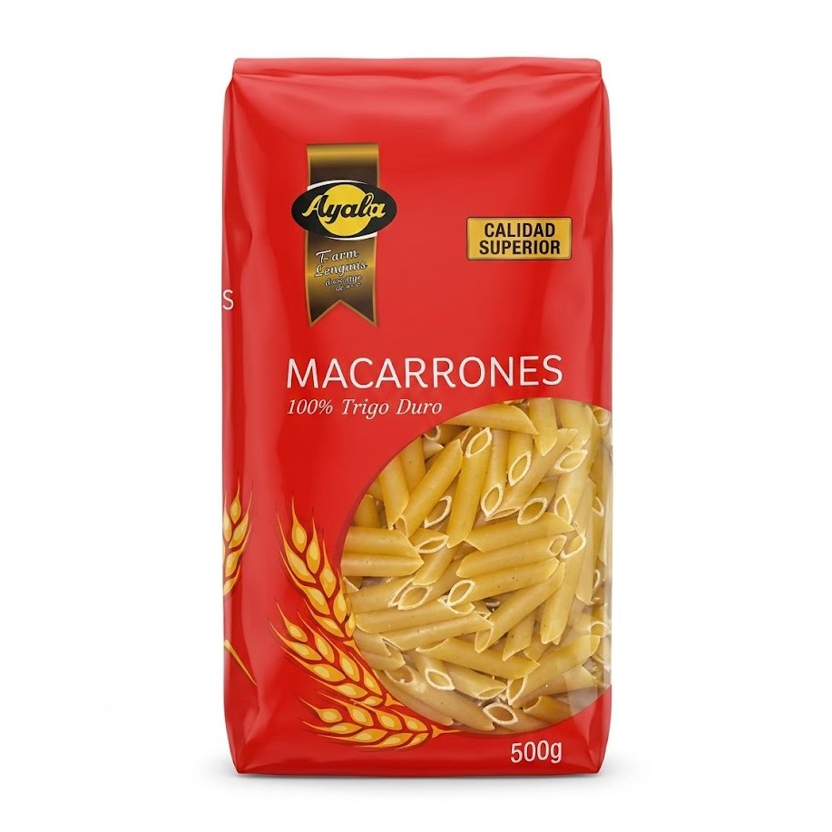 Ayala Macarron 500g (1) Macaronis Ayala 500gx18 – Image 1