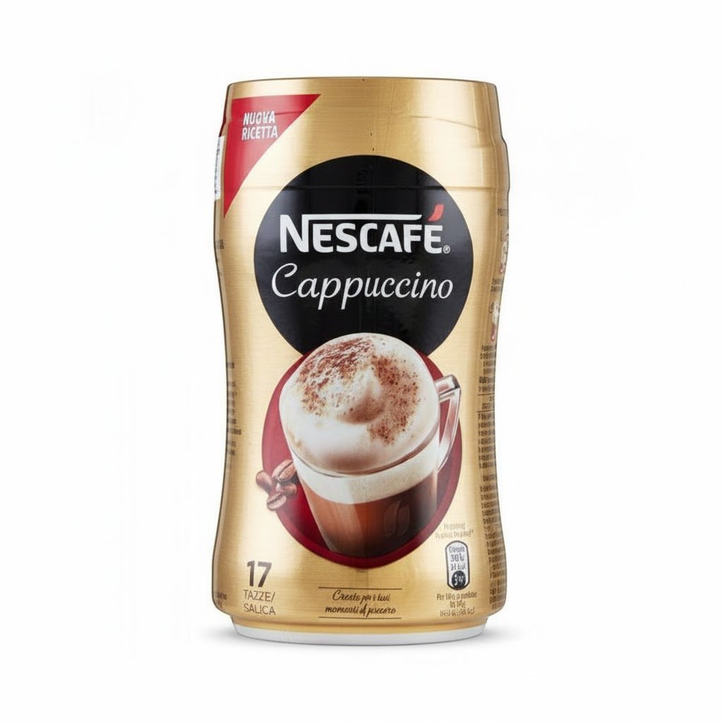 Nescafé Capuchino Descafe 250gx10 (1) Nescafé Cappuccino Décaféiné 250g x10 – Image 1