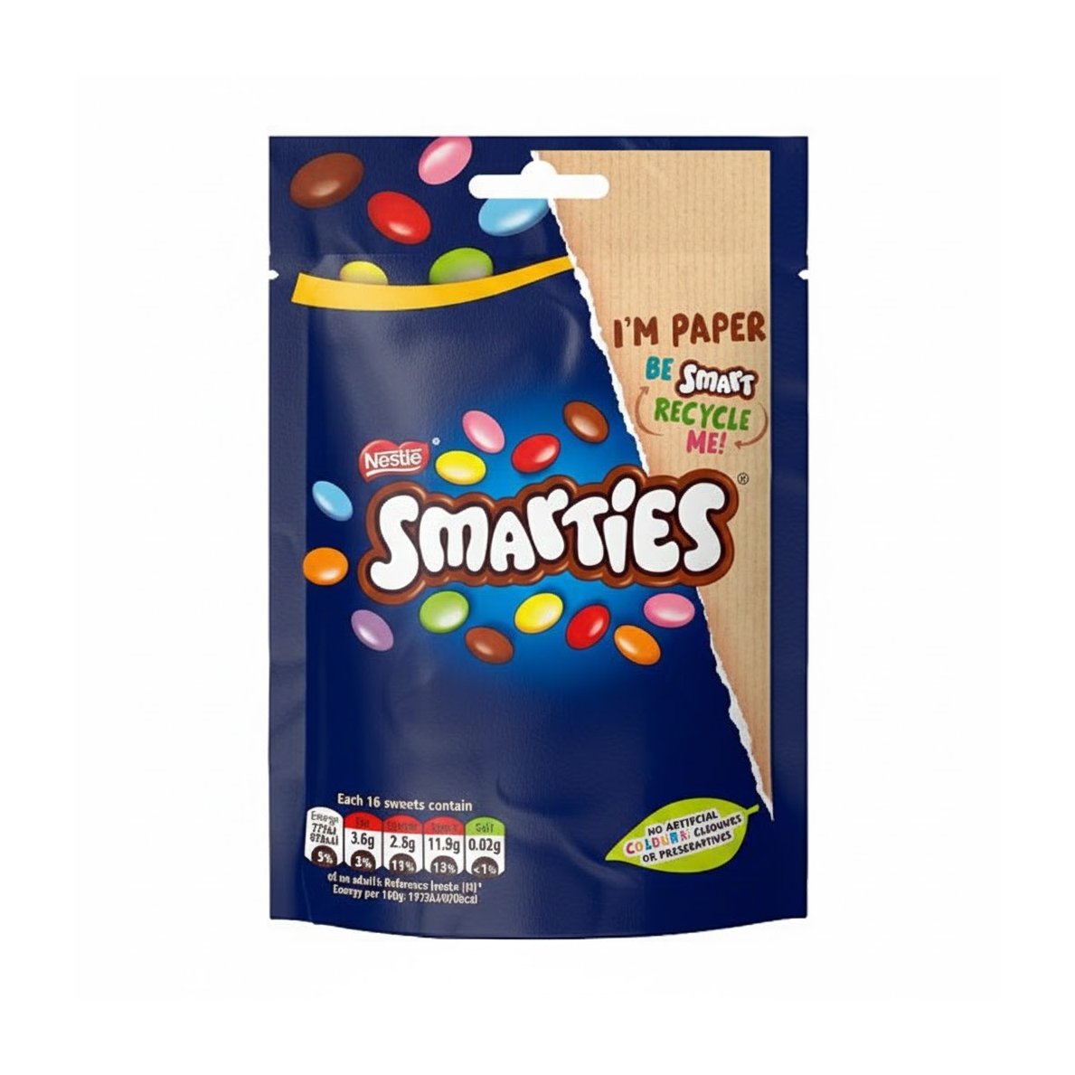 Nestle Chocolate Smarties Pouch Bag 8x105g (1) Pochon de Chocolat Nestlé Smarties 8 x 105g – Image 1