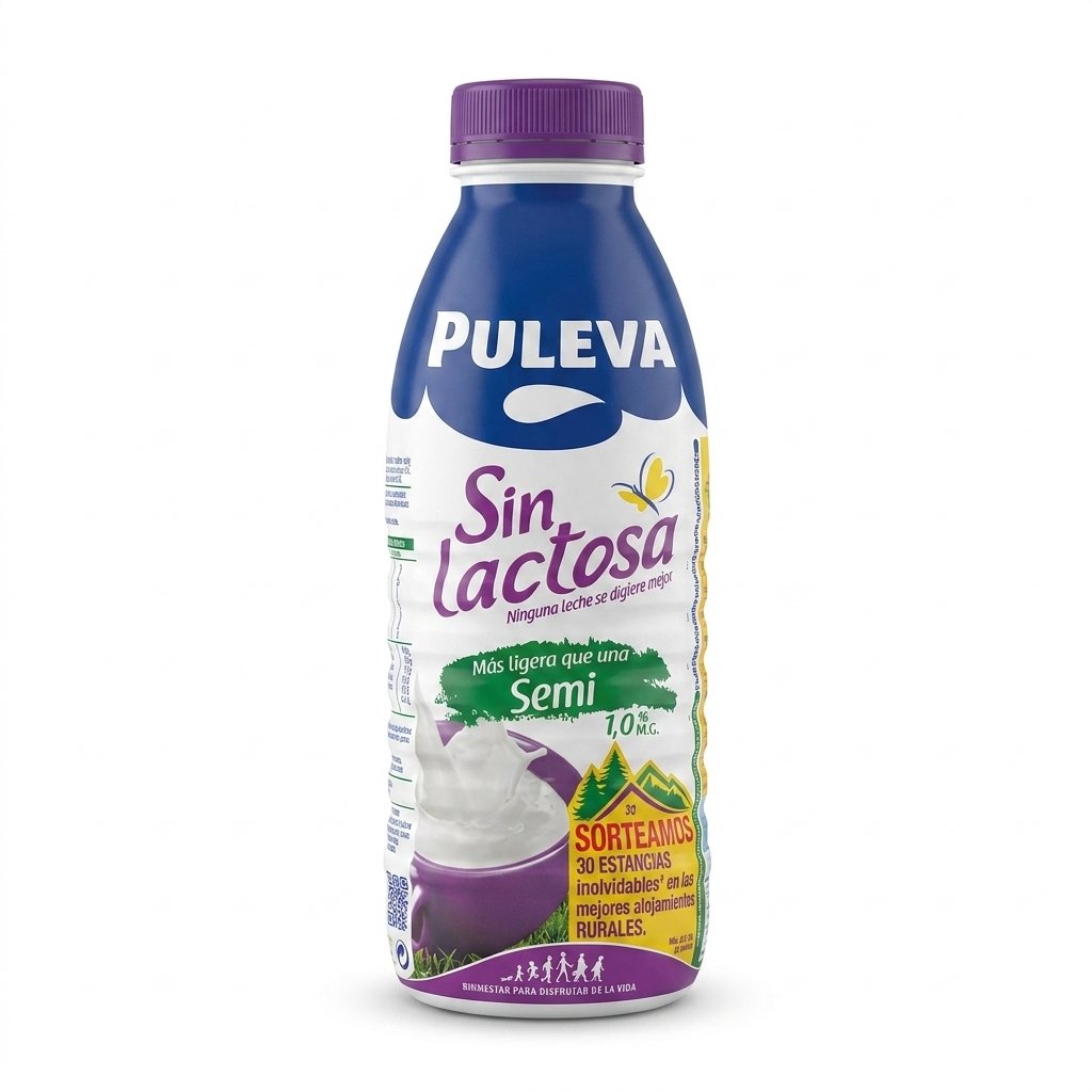 Puleva Sans Lactose Demi-Écrémé 1l